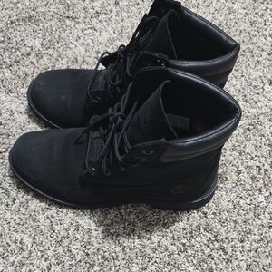 Timberland Black Women's Lace-Up Over Ankle Boots